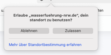 Frage nach GPS-Zugriff