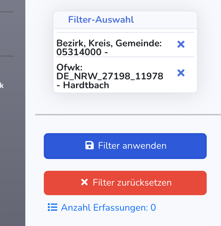 Kombination zweier Filterkriterien