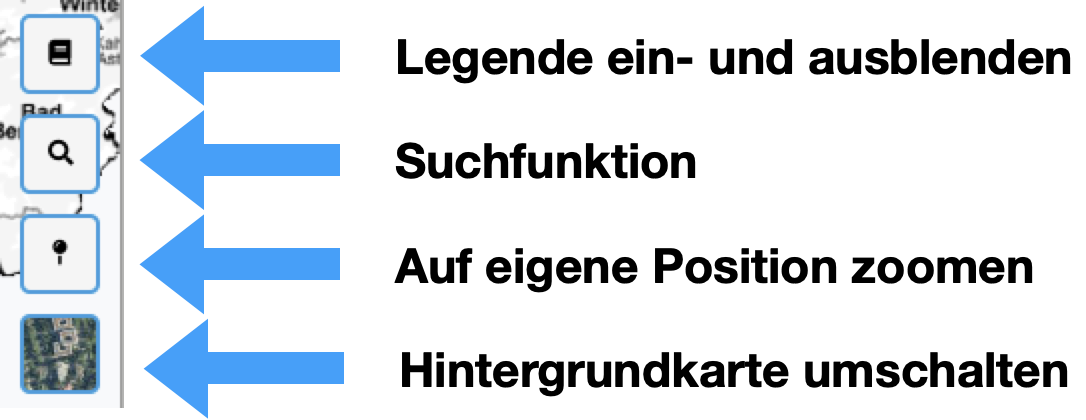 Kartentools mit Erläuterung